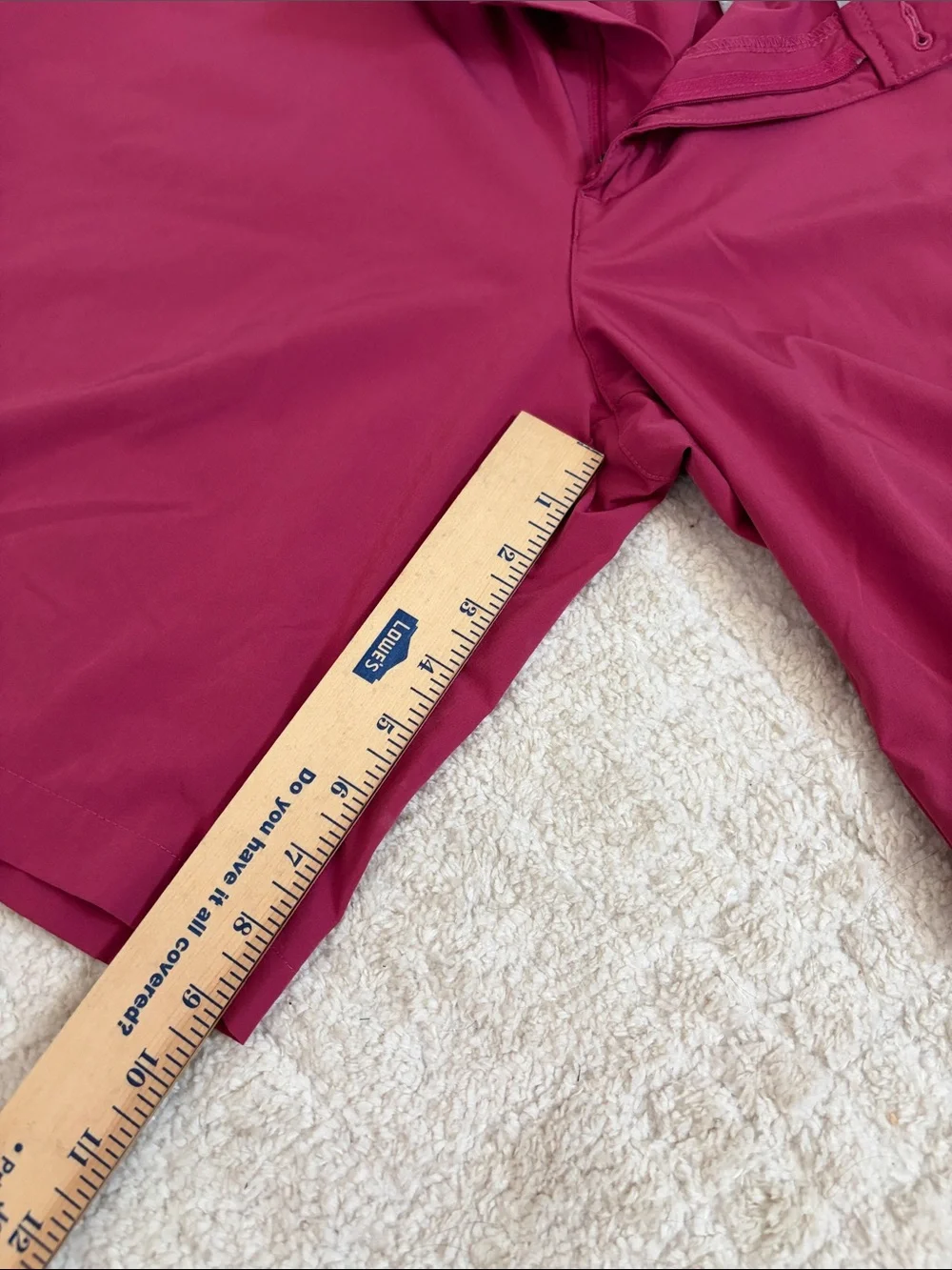 adidas Men's Flat Front Shorts in Deep Magenta